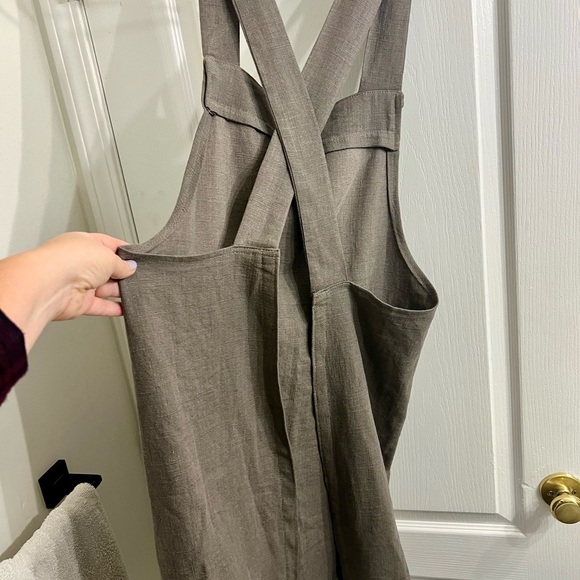 Japanese Linen Apron Pinafore size M/L/XL - Picture 7 of 13